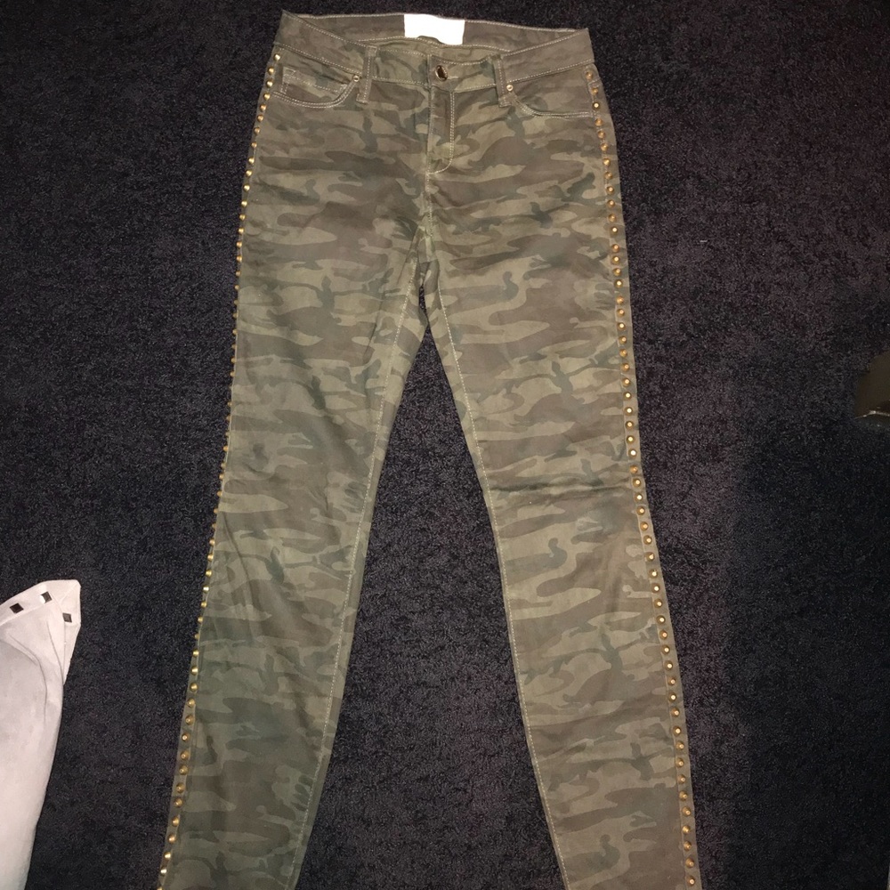 Rachel Roy Camo Studded Denim Jean